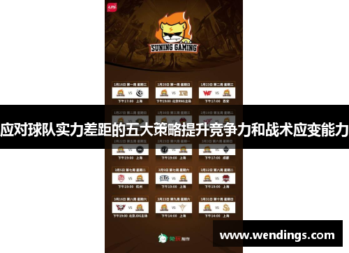 应对球队实力差距的五大策略提升竞争力和战术应变能力